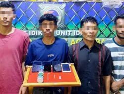 Empat Pemuda Pengguna Sabu Ditangkap Polisi