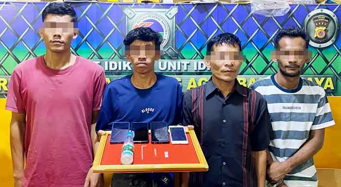 Empat Pemuda Pengguna Sabu Ditangkap Polisi
