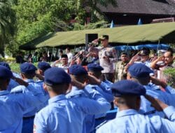Kapolres Tapteng Hadiri Pelantikan Siswa Baru SMAN 1 Matauli Pandan