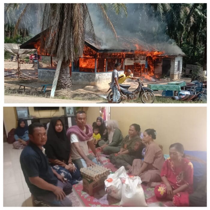 Rumah Warga Ludes Dilalap si Jago Merah di Desa Parimburan Labusel