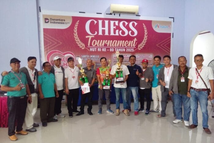Chess Tournament HUT Ke-80 RI PT Inalum Resmi Ditutup, Hasilkan Pecatur Handal dan Terbaik