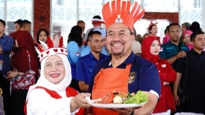 Semarakkan HUT Ke-80 RI, Bupati dan Wabup Batu Bara Ikuti Berbagai Perlombaan Seru