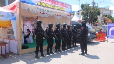 Polda Sumut All Out Amankan Event Internasional Aquabike dan F1 Powerboat di Balige