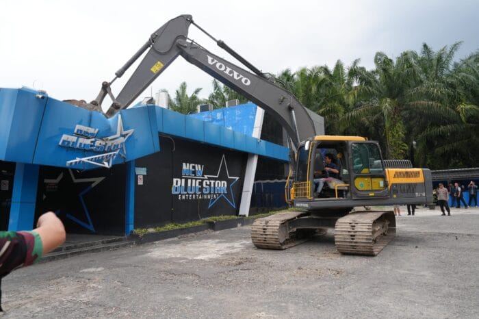 Polda Sumut Robohkan Diskotek New Blue Star di Langkat: Sarang Narkoba dan Tak Berizin