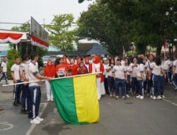 Rutan Kelas I Medan Gelar Jalan Santai Sekaligus Pemberian Bansos