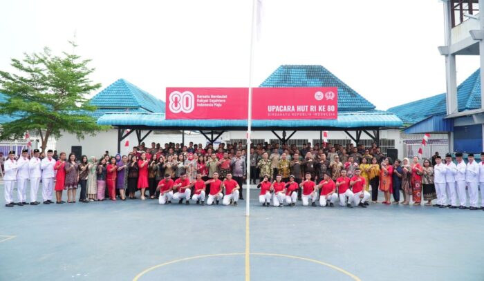 Rutan Kelas I Medan Gelar Upacara Bendera Peringatan HUT Ke-80 RI