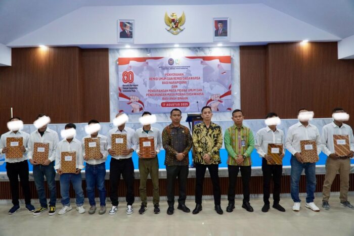 94 WBP Rutan Kelas I Medan Langsung Bebas Terima Remisi Umum dan Remisi Dasawarsa