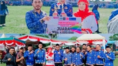 Bapenda Batu Bara Juara Mini Soccer Turnamen Bahagia Cup I 2025 dan Raih Trofi Bergengsi