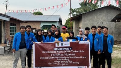 Mahasiswa UMSU Gelar KKN Ajak Masyarakat Hindari Dampak Trafficking dan Bahaya Narkoba
