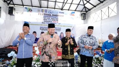 Dukung Seni Budaya Islam, Bupati dan Wakil Bupati Batu Bara Hadiri Festival Hadroh Batu Bara Bahagia