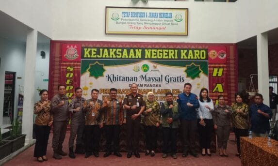 Kejari dan Baznas Kabupaten Karo Gelar Khitanan Massal Gratis Dalam Rangka HUT Ke-80 Kejaksaan RI