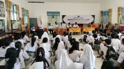 KUA Biru-Biru Gelar BRUS di SMKN 1, 85 Pelajar Antusias Ikut Kegiatan 