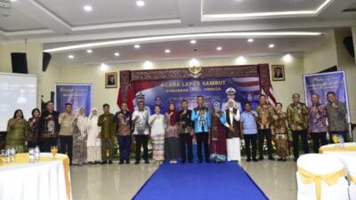 Wakil Bupati Tapteng Hadiri Lepas Sambut Danlanal Sibolga