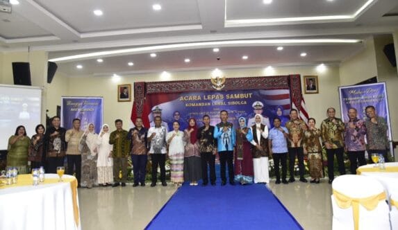 Wakil Bupati Tapteng Hadiri Lepas Sambut Danlanal Sibolga
