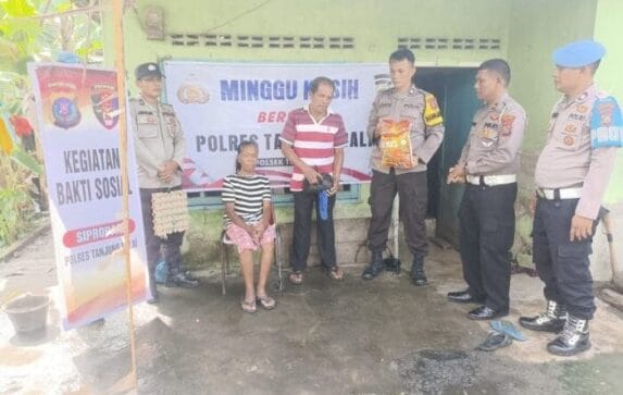 Polres Tanjungbalai Berbagi Rezeki Melalui Minggu Kasih