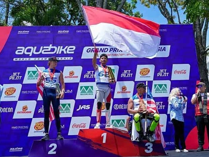 Pembalap Indonesia Boanerges Ratag Juara Dunia Termuda Ajang Aquabike