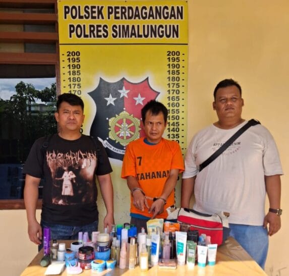 Polsek Perdagangan Ringkus Pelaku Pencurian Toko Kosmetik