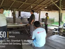Giat Personel Polsek Biru-Biru Dalam Rangka Peninjauan Lokasi Diduga Tempat Perjudian Dadu Putar