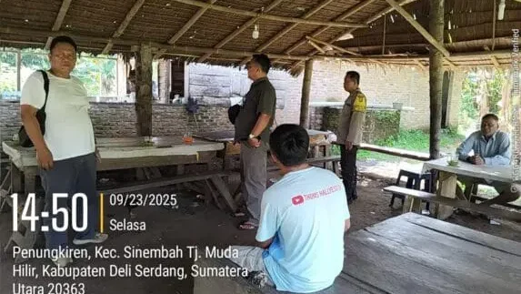 Giat Personel Polsek Biru-Biru Dalam Rangka Peninjauan Lokasi Diduga Tempat Perjudian Dadu Putar