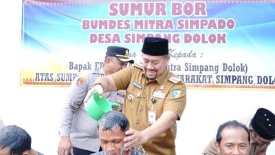 Sumur Bor Simpado Diresmikan Bupati Baharuddin Siagian