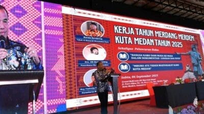 Bupati Karo dan Wakil Hadiri Kerja Tahun Merdang Merdem Kuta Medan Tahun 2025
