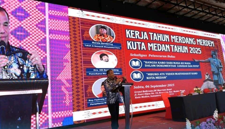 Bupati Karo dan Wakil Hadiri Kerja Tahun Merdang Merdem Kuta Medan Tahun 2025