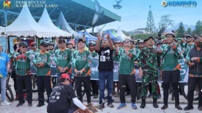 Wakil Bupati Lepas 800 Peserta Karo Tour de Sinabung X 2025