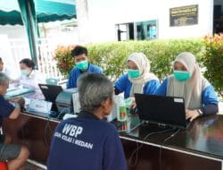 200 Warga Binaan Rutan Kelas I Medan Skrining Tuberkulosis