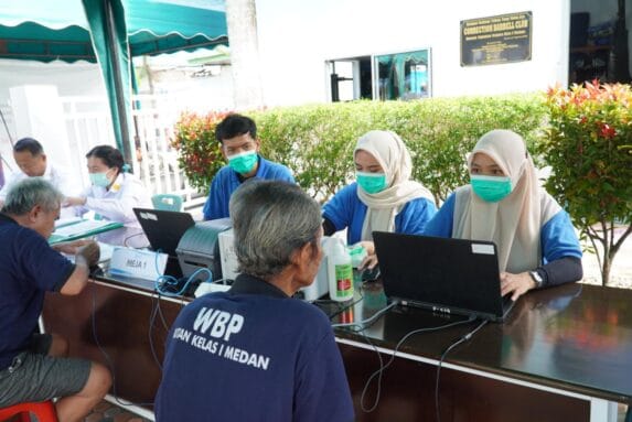 200 Warga Binaan Rutan Kelas I Medan Skrining Tuberkulosis