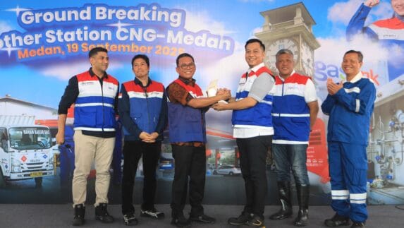 Pertama di Medan, Zakiyuddin Harahap Groundbreaking Pembangunan Mother Station CNG
