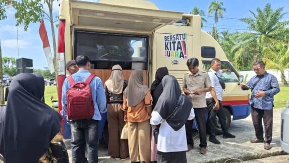 Bapenda Hadir Dalam Program Berlayar di Kecamatan Datuk Lima Puluh