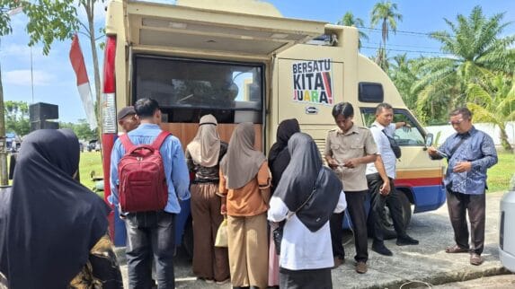 Bapenda Hadir Dalam Program Berlayar di Kecamatan Datuk Lima Puluh