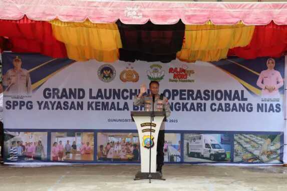 Polres Nias Resmikan Operasional Program Makan Bergizi Gratis