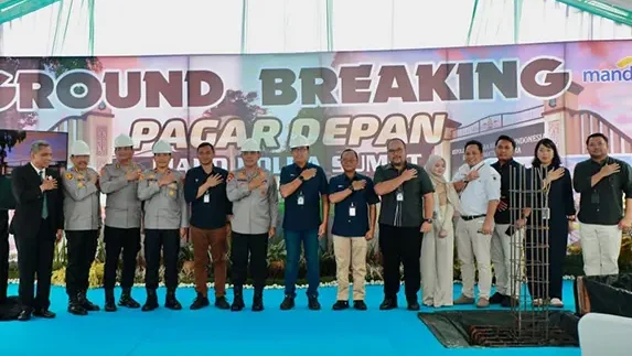 Kapolda Sumut Resmikan Pembangunan Pagar Depan Mapolda