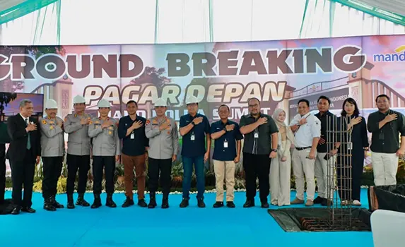 Kapolda Sumut Resmikan Pembangunan Pagar Depan Mapolda