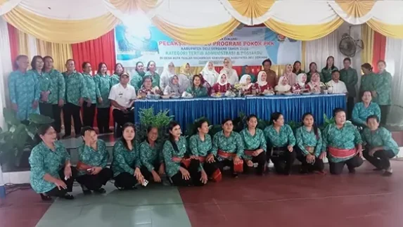 Ketua PKK Deliserdang Gelar Acara Pelaksanaan 10 Program Pokok di Aula Kantor Desa Kuta Tualah
