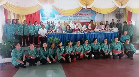 Ketua PKK Deliserdang Gelar Acara Pelaksanaan 10 Program Pokok di Aula Kantor Desa Kuta Tualah