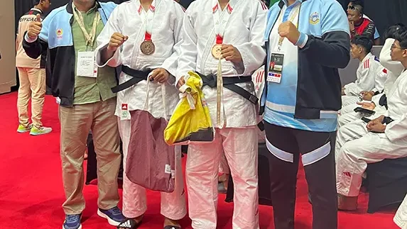 Personel Satbrimob Polda Sumut Raih Medali Perunggu di PON Cabang Beladiri Judo
