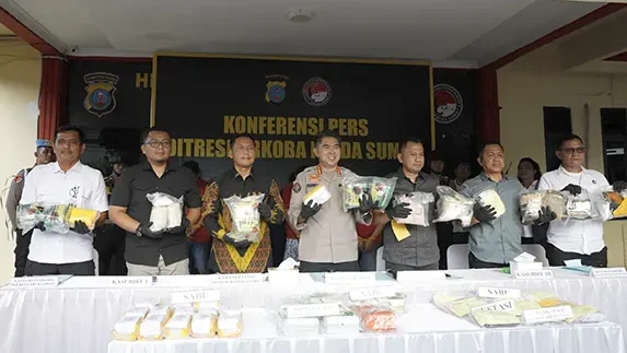 Polda Sumut dan Jajaran Ungkap 571 Kasus Narkoba