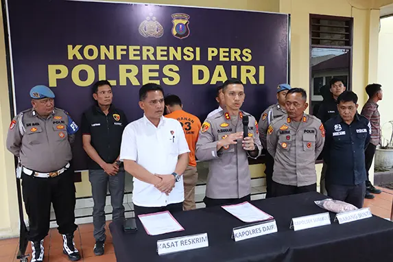 Polres Dairi Bersama Polsek Sumbul Amankan Pelaku Penganiayaan di Lae Pondom