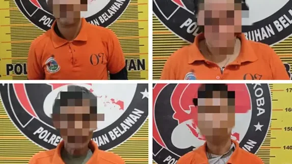 Polres Pelabuhan Belawan Amankan 5 Pengguna Narkoba Saat Penyisiran Lokasi Rawan Tawuran