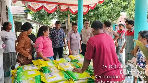 Polres Simalungun Salurkan 10 Ton Beras Murah untuk Masyarakat