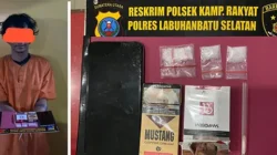 Polsek Kampung Rakyat Bekuk Pengedar Sabu di Teluk Panji