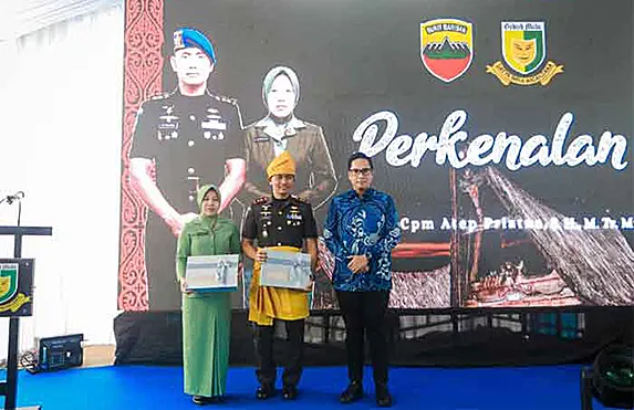 Rico Waas Hadiri Lepas Sambut Dandenpom I/5 Medan