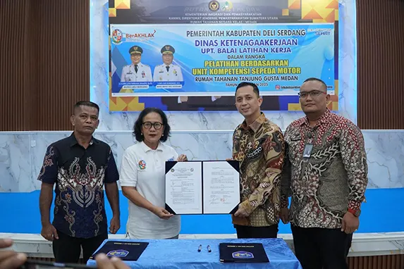 Rutan Kelas I Medan Buka Pelatihan Montir Bagi Warga Binaan, Gandeng Dinas Tenaga Kerja Deliserdang