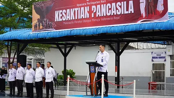 Rutan Kelas I Medan Gelar Upacara Peringatan Hari Kesaktian Pancasila