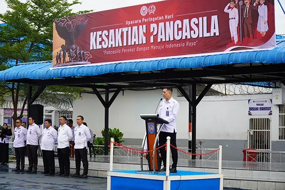 Rutan Kelas I Medan Gelar Upacara Peringatan Hari Kesaktian Pancasila