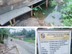Proyek Pemeliharaan Rutin Jembatan di Jalan Besar Medan-Deli Tua ke Pancur Batu Diduga Asal Jadi