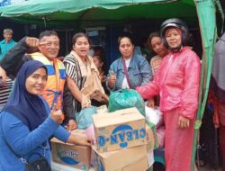 Warga Citra Lembayung Asri Patumbak Berikan Santunan Kepada Korban Banjir Bandang di Deliserdang-Medan