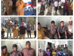 Ratusan Warga Desa Batang Nadenggan Geruduk Kantor Desa